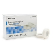McKesson - Medical Tape McKesson High Adhesion Silk-Like Cloth 3 Inch X 10 Yard White NonSterile - 4/Box