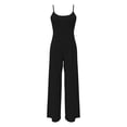 thumbnail image 5 of EYNMVR Summer Sleeveless Jumpsuits for Women Dressy Square Neck Wide Leg Pants Knit One Piece Rompers Fashion Clothing, 5 of 6