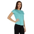 thumbnail image 2 of Inkmeso T-Shirt à Manches Courtes Uni pour Femmes Coupe Régulière Décontractée T-shirts Basiques Doux, 2 of 7