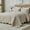 Beige-Oversized King 128x120, variant on Oversized King Bedspreads 128x120 Extra Wide Quilt For Tall California Bed Lightweight 3 Piece Quilted Coverlet Pillow Shams Set Beige