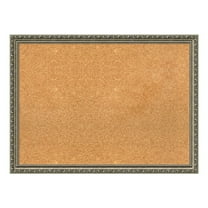 Amanti Art Framed Cork Board, Parisian Silver - 30 x 22-inch
