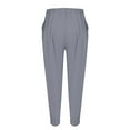 thumbnail image 5 of Gray Womens Pants Womens Elastic Waist Pants Casual Trousers with Pockets Casual Pants Women, 5 of 6