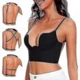 thumbnail image 2 of Low Back Bras For Women-seamless Deep U Plunge Backless Bras Convertible Multiway Low Cut Open Back Bra Halter Bras, 2 of 5