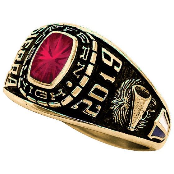 Keepsake Personalized Women's Square Class Ring available in Valadium