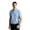 Blue, variant on Men's Polo Shirt 100% Pure Cashmere Short Sleeve
