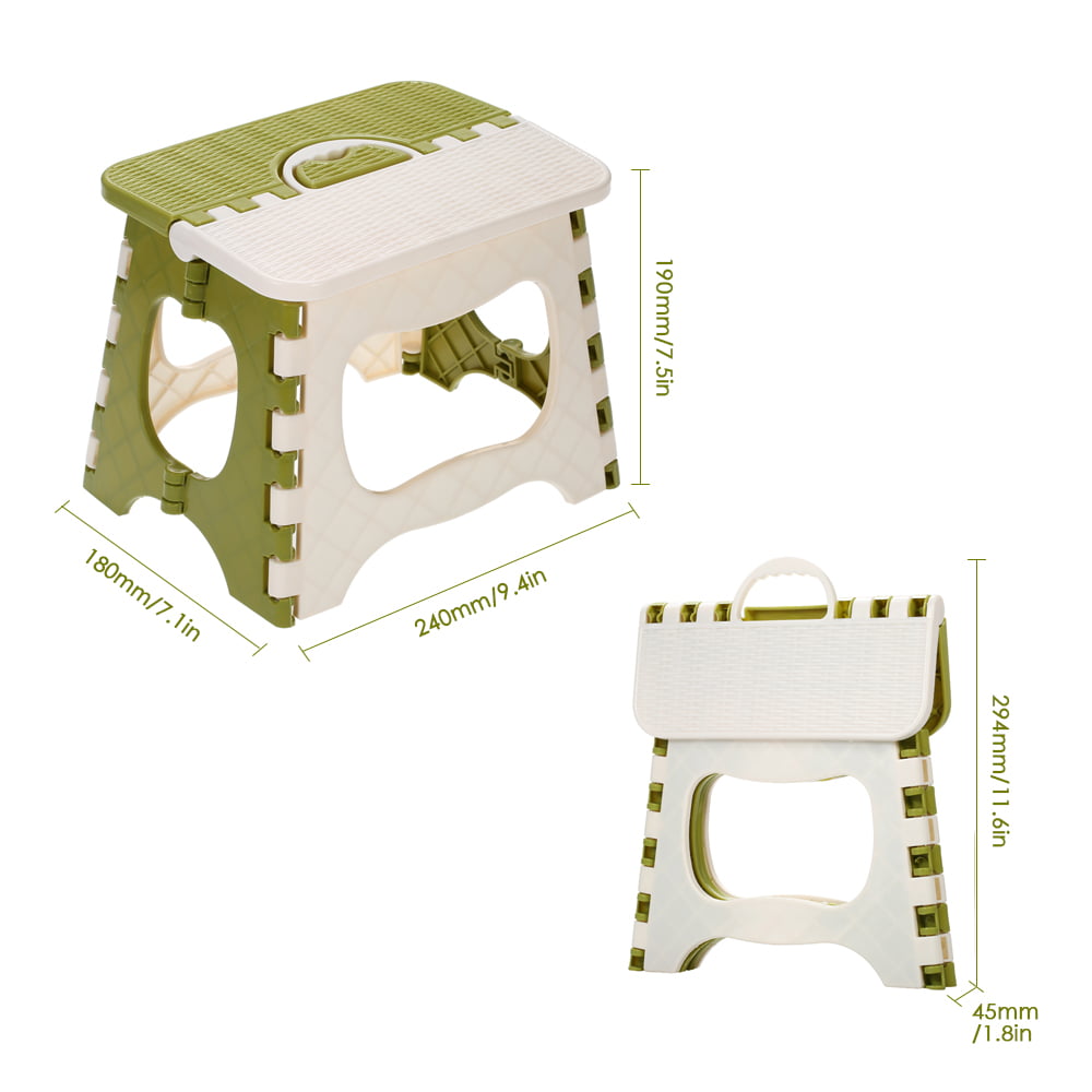 Plastic Folding Step Stool Portable Folding Chair Small Bench for Children D6E2 