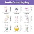 thumbnail image 3 of Adhesivos para ventanas con decoraciones de Pascua, decoración, huevos de Pascua, conejito, zanahoria, flores, suministros para fiestas, regalos, 3 of 7
