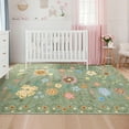 thumbnail image 3 of Ataucjin Area Rug Boho Floral Rugs, Large Area Rug Machine Washable Rugs Ultra-Thin Flower Carpet Non Slip Low Pile Carpet Rug for Living Room Bedroom Nursery, 3 of 7