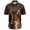 1358, variant on Elephant Pineapple Hibiscus Pattern Aloha Hawaiian Short Sleeve Button-Up Shirt