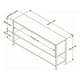 thumbnail image 5 of Estante Venecia Playcon Mueble Para TV de 55 Pulgadas Organizador Multiusos Blanco texturizado, 5 of 8