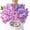 Lilacs, variant on Tulips Pop Up Card, 14.5x12 Inches Real Size Display 3D Greeting Card, Paper Flower Bouquet, Gift for Mothers Day, Birthday, Valentines Day, Anniversary, Includes Envelope & Message Note