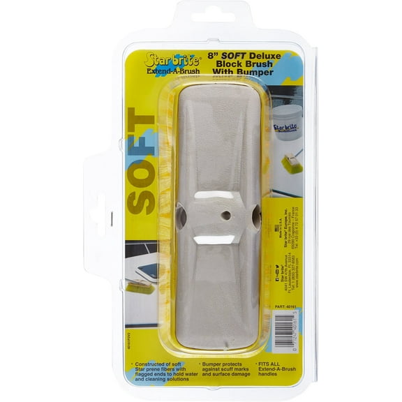 STAR BRITE Deluxe Soft Wash 8" Brush Head W/Bumper