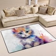 thumbnail image 3 of Little Cat Painting Area Rug Washable 72 x 48 Floor Carpet Mat Non Slip for Bedroom Living Room Kids Room Home Decor, 3 of 7