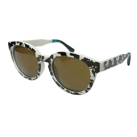 New Toms Bellevue Womens/Ladies Designer Full-Rim 100% UVA & UVB Black / Whire Print / Teal Colorful Must Have High Quality Hip Shades Sunnies Frame Brown Lenses 51-19-145