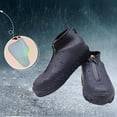 thumbnail image 6 of Yoqb Shoe Covers Overshoes Non Slip Waterproof Portable Thickened Rain Boots Rubber for Fishing Camping Wetland Traveling Garden A110, 6 of 7