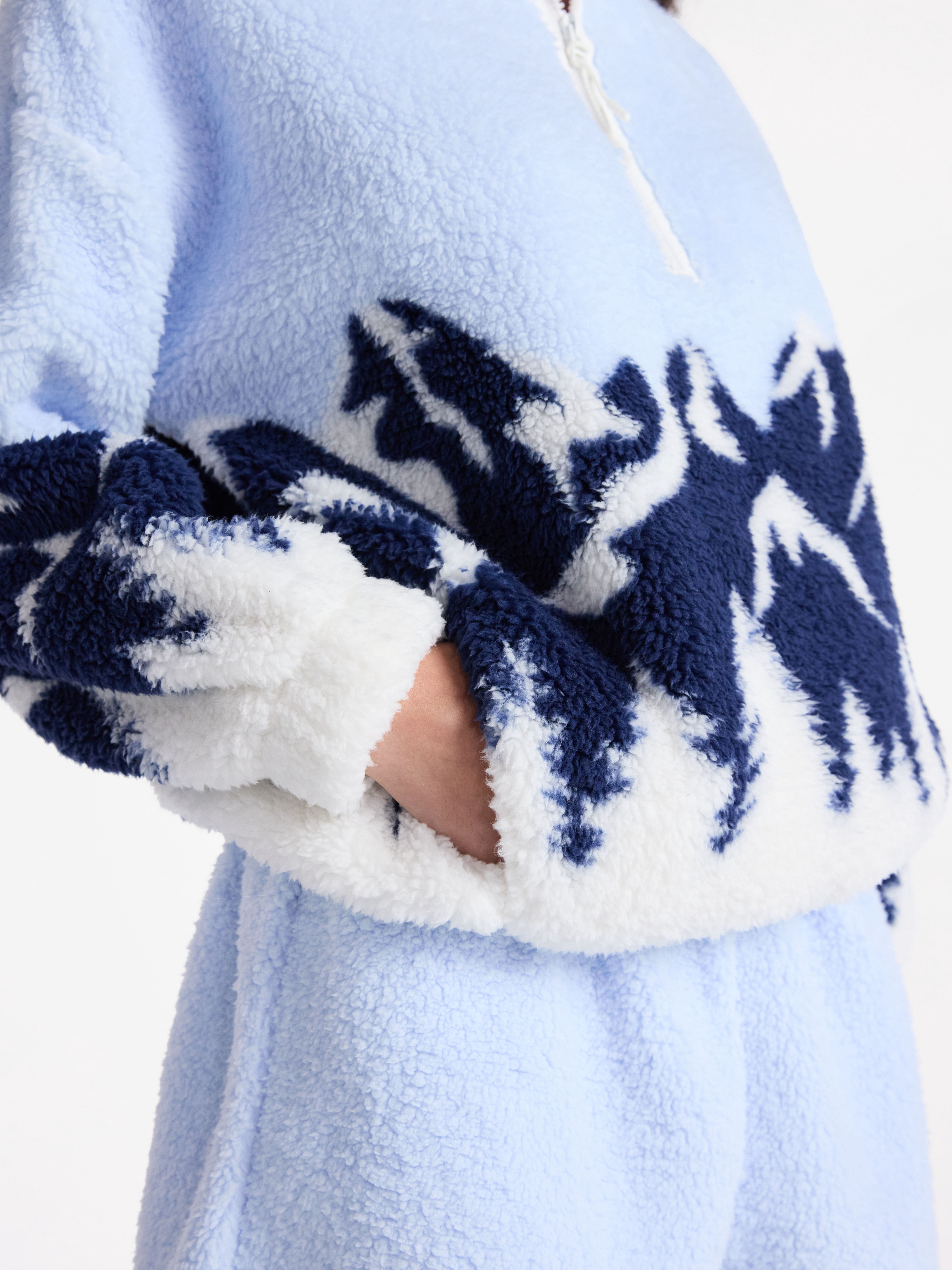 No Boundaries Plush Half-Zip Pullover, Women's and Plus