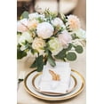 thumbnail image 4 of Flores artificiales Serwalin White Peony para decoración de bodas, 4 of 8