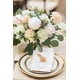 thumbnail image 4 of Flores artificiales Serwalin White Peony para decoración de bodas, 4 of 8