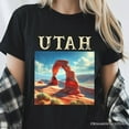 thumbnail image 2 of Iconic Delicate Arch Utah State T-Shirt, Arches National Park Landscape Tee and Western Nature Souvenir, 2 of 6