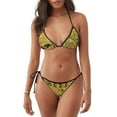 thumbnail image 1 of Balery Coffee Vintage Pijama Estampado Bikini de Dos Piezas para Mujer - Conjunto de Bikini Ajustable Sexy y Cómodo para Playa, 1 of 6