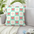thumbnail image 6 of ZICANCN Plaid Love Pattern Decorative Throw Pillow Covers, Bed Couch Sofa Decorative Knit Pillow Covers for Living Room Farmhouse 24"x24", 6 of 8