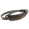 thumbnail image 1 of 4V Design Classic Large Handmade Leather Camera Strap w/Universal Fit Kit, Black/Cyan (2CLVV0930BL), 1 of 4