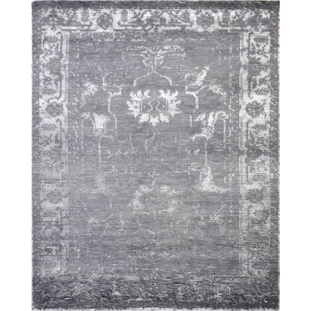 Silky Fusion - Pasargad Silk Fusion Collection Hand-Knotted Bamboo Silk and Wool Area Rug