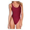 thumbnail image 1 of Traje de baño de tela lisa sin espalda, bikini adelgazante sexy de nailon de color sólido, traje de baño de triángulo para mujer, 1 of 6