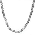 thumbnail image 3 of Stainless Steel Rosary Beads Chain Necklace 6/8/10mm for Fashion Men Women, 3 of 4