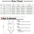 thumbnail image 3 of EQWLJWE Athletic Swimsuits for Women One Piece Swimsuit Summer Solid Color Tropical Push Up Slimming Swimwear Gifts for Girlfriend, 3 of 5