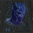 thumbnail image 2 of Girl's Marvel Black Panther Laser Mask  Graphic Tee Black Small, 2 of 4