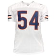 thumbnail image 3 of Brian Urlacher Autographed Chicago (White #54) Custom Jersey w "HOF 18" - Beckett, 3 of 3