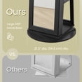 thumbnail image 4 of 360° Swivel Jewelry Armoire with Lock, Full-Length Mirror & Rear Shelves – 120 Earring Slots, 12 Necklace Hooks, 78 Ring Holders, Velvet-Lined, Black, 4 of 8