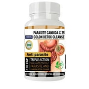 Parasite Cleanse DETOX Liver Colon Yeast Killer Pills All Natural detox candida 100 Capsules