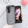 thumbnail image 3 of for Samsung Galaxy Z Fold 3 5G Cover Shockproof Luxury Cute Plush Fluffy Love Rabbit Soft PC Case, 3 of 5