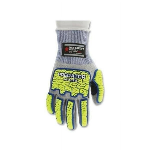 Predator Predator(R) Mechanics Gloves, Hypermax(R) Palm, Gray/Lime PD6951M