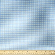 Waverly Inspirations Cotton 44" Plaid Provence Blue Color Sewing Fabric by the Yard