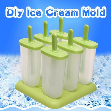 

6PC/1 Set Circular With Lid Ice Tray DIY Ice Cream Mold