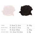 thumbnail image 3 of Naiovety Parches de flores para reparación de chaquetas sin planchar, conjunto de herramientas de parches de rosas negras, doméstico para sábanas, Tela de costura y artesanía Negro/L Naiovety HA060774-05, 3 of 6