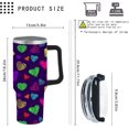 thumbnail image 3 of Valentine''s Day Hearts 40oz Tumbler With Handle Gifts For Dad Gym Water Bottles For Office, 3 of 6