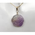 thumbnail image 5 of Amethyst Rose Pendant Necklace | Semi Precious Stone Jewelry | 14kgf Pendant |, 5 of 11