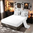 thumbnail image 5 of Erosebridal Dinosaur Skull King Bedding, T Rex Skeleton King Bed in a Bag, White Black, Reversible, 7-Piece, 5 of 6