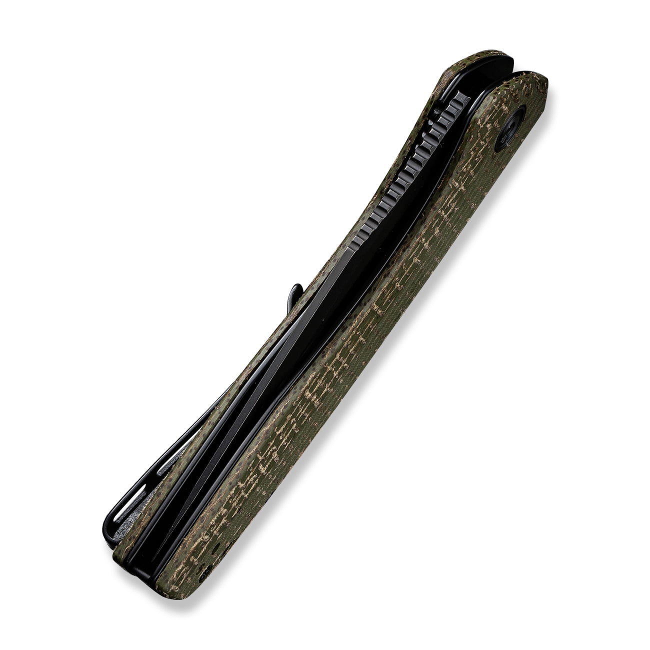 CIVIVI Baklash Pocket Knife 3.5" 9Cr18MoV Blade Coarse Green Micarta Handle C801K