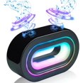 thumbnail image 1 of Altavoz Bluetooth portátil, 5.3 Bluetooth conexión Estable 6-8 Horas de batería de Larga duración con luz LED de Sonido, Sonido Envolvente estéreo Adecuado para Picnic reunión Familiar, 1 of 11