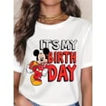 thumbnail image 1 of Disney Mickey Mouse It'S My Birthday Celebration T-Shirt Unisex All Size S-5XL, 1 of 4