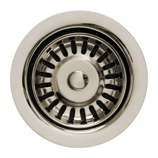 Whitehaus Collection RNW35-PN 3.5 in. Basket Strainer - Polished Nickel