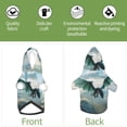 thumbnail image 5 of Goofa Cloud Sky Green Dragon Pattern Small Dog Sweater Hoodies Pet Grey Hooded Soft Fleece Sweatshirts with Pocket Fall Winter Puppy Cat Sweaters Warm Clothes-, 5 of 8
