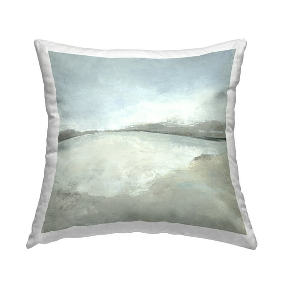 Stupell Industries Abstract Distressed Beach Decorative Printed Throw Pillow Design by Hannah Dawson.