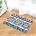 thumbnail image 4 of Mandala Kitchen Entrance Door Mat Coral Flannel Carpet Colorful Datura Indoor Floor Mats Non-Anti-Slip Rug, 4 of 6