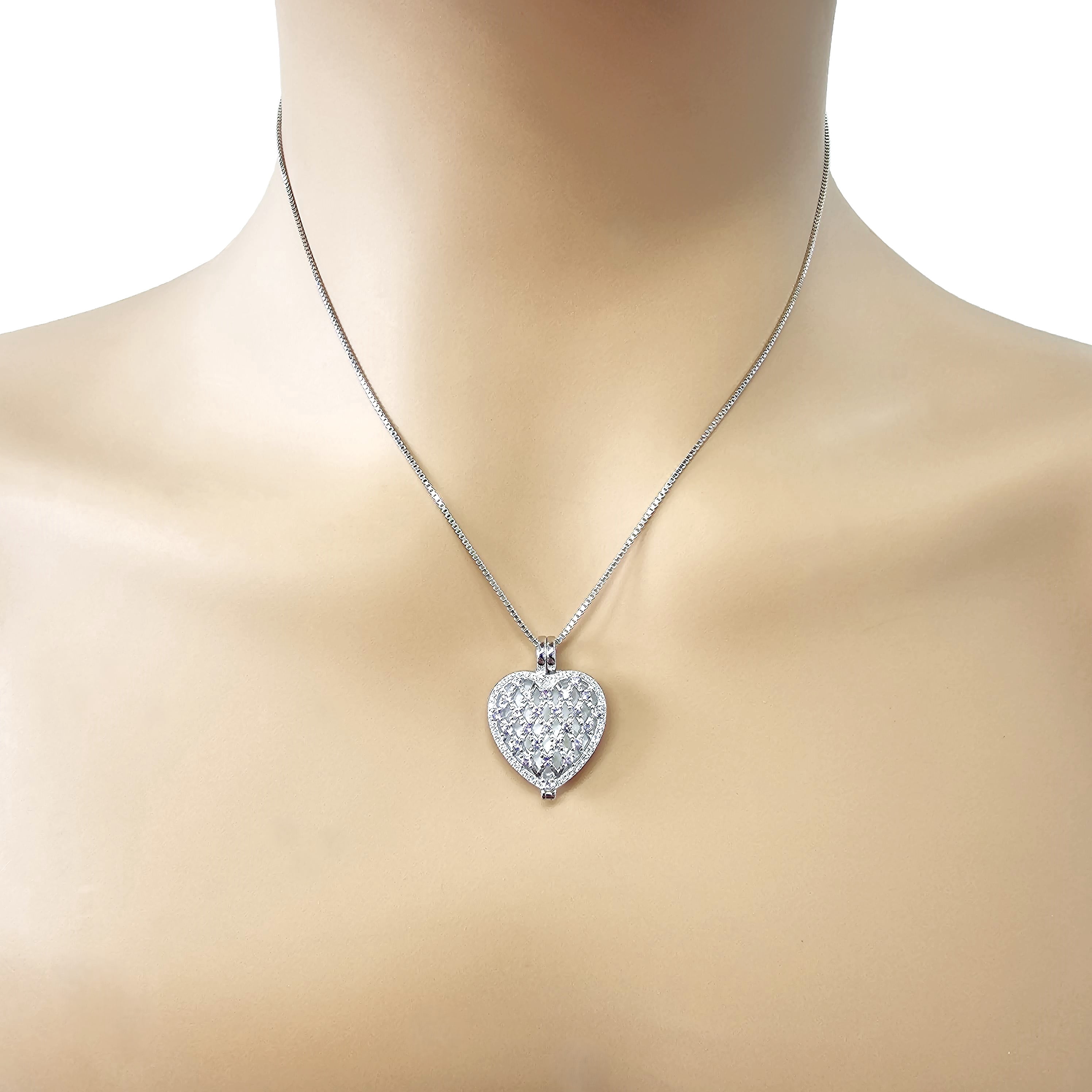 Nana Heart of Hearts Birthstone Locket Mother Female Adult Pendant, Yellow - June Stone 6